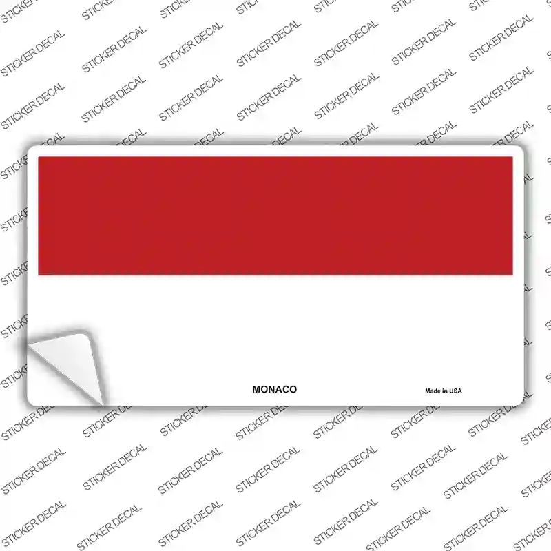 Monaco-C Flag Novelty Sticker Decal