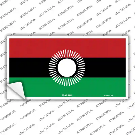 Malawi Flag Novelty Sticker Decal