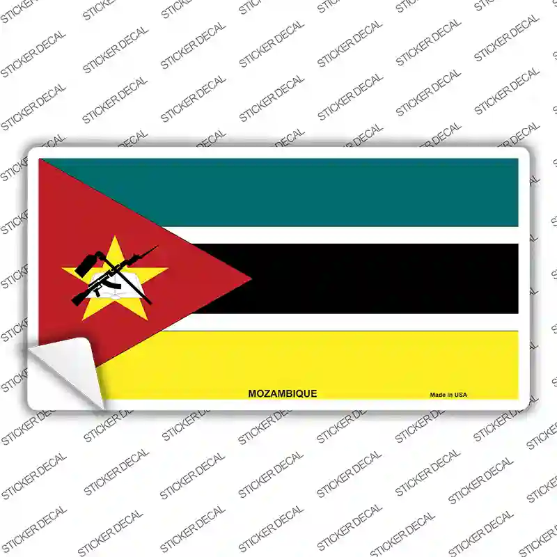 Mozambique Flag Novelty Sticker Decal