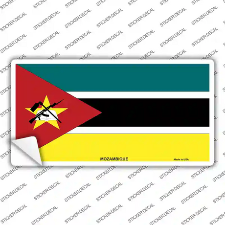 Mozambique Flag Novelty Sticker Decal