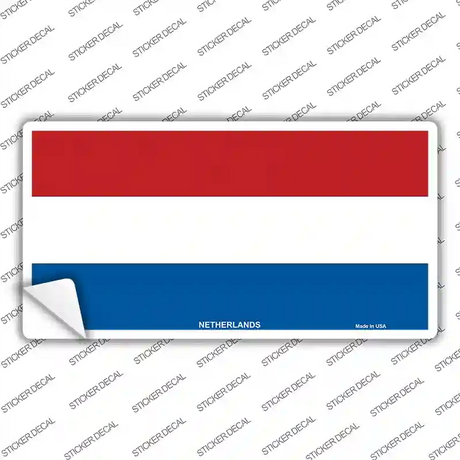 Netherlands Flag Novelty Sticker Decal