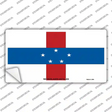 Netherlands Antilles Flag Novelty Sticker Decal