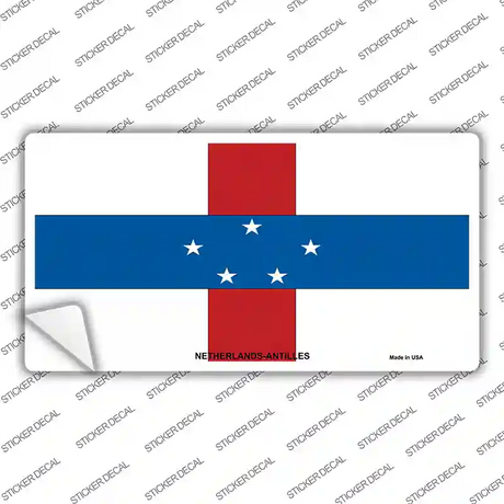 Netherlands Antilles Flag Novelty Sticker Decal