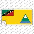Nevis Flag Novelty Sticker Decal