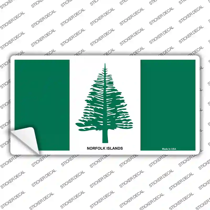 Norfolk Islands Flag Novelty Sticker Decal