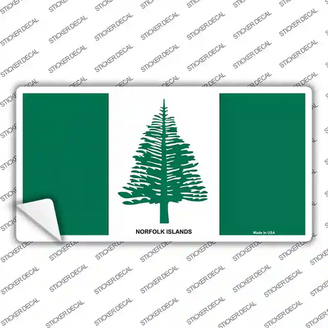 Norfolk Islands Flag Novelty Sticker Decal