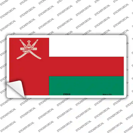 Oman Flag Novelty Sticker Decal