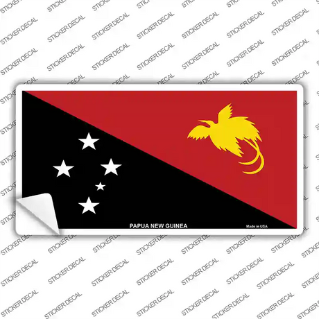 Papua New Guinea Flag Novelty Sticker Decal