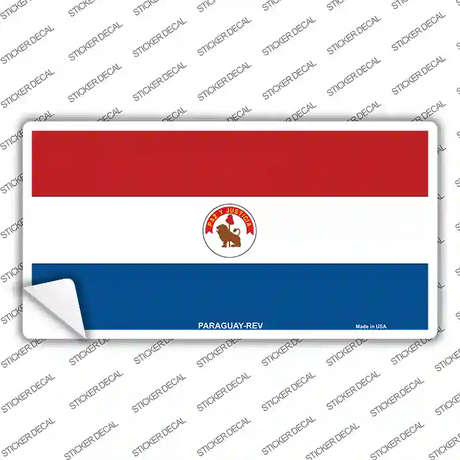 Paraguay-REV Flag Novelty Sticker Decal