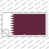 Qatar Flag Novelty Sticker Decal