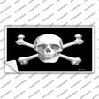 Skull And Cross Bones Novelty Sticker Decal