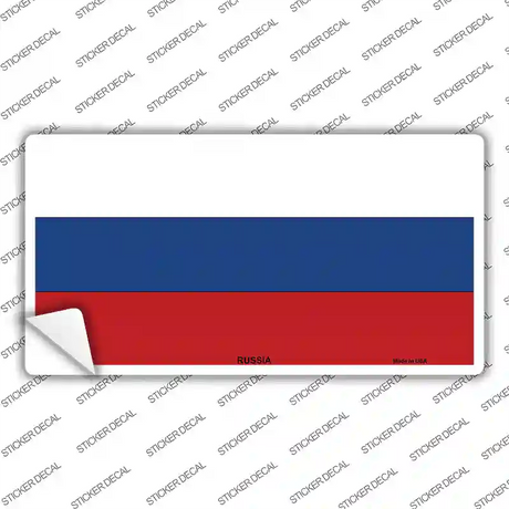 Russia Flag Novelty Sticker Decal