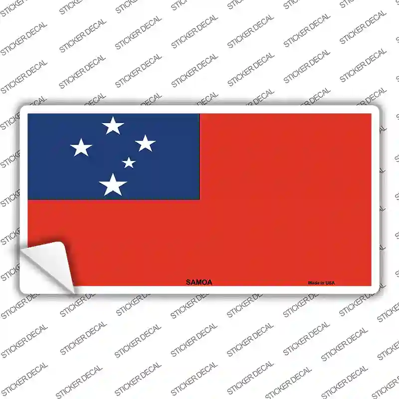 Samoa Flag Novelty Sticker Decal