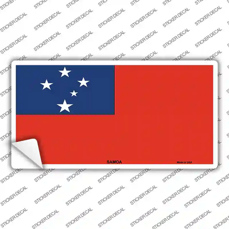 Samoa Flag Novelty Sticker Decal