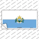 San Marino Flag Novelty Sticker Decal