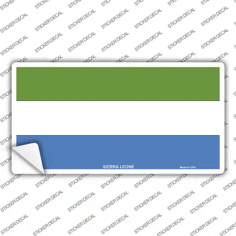 Sierra Leone Flag Novelty Sticker Decal