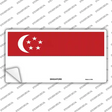 Singapore Flag Novelty Sticker Decal