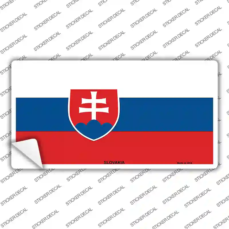 Slovakia Flag Novelty Sticker Decal