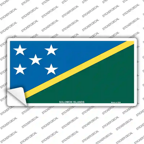 Solomon Islands Flag Novelty Sticker Decal
