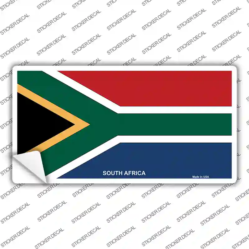 South Africa Flag Novelty Sticker Decal