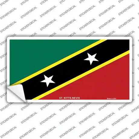St Kitts-Nevis Flag Novelty Sticker Decal