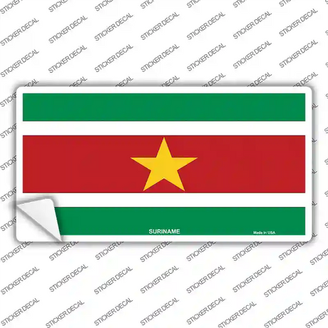 Suriname Flag Novelty Sticker Decal