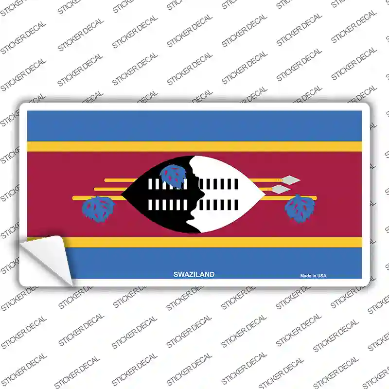 Swaziland Flag Novelty Sticker Decal