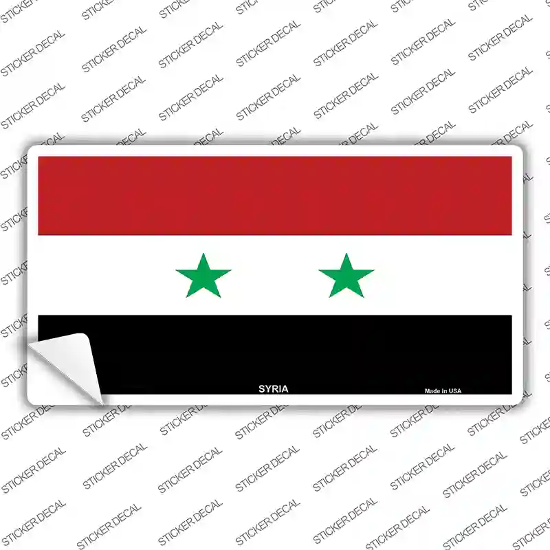 Syria Flag Novelty Sticker Decal