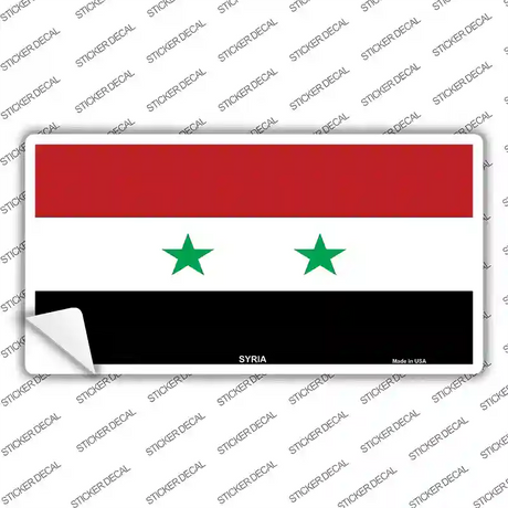 Syria Flag Novelty Sticker Decal