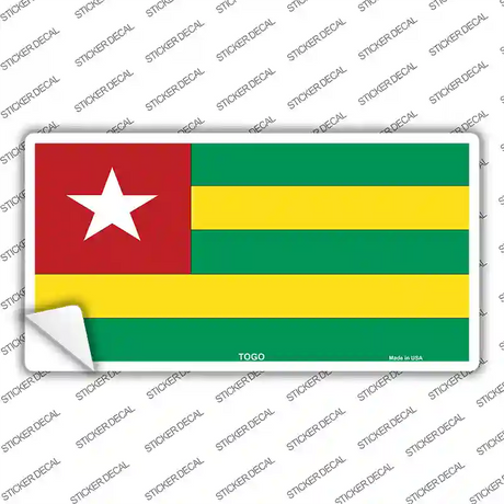 Togo Flag Novelty Sticker Decal