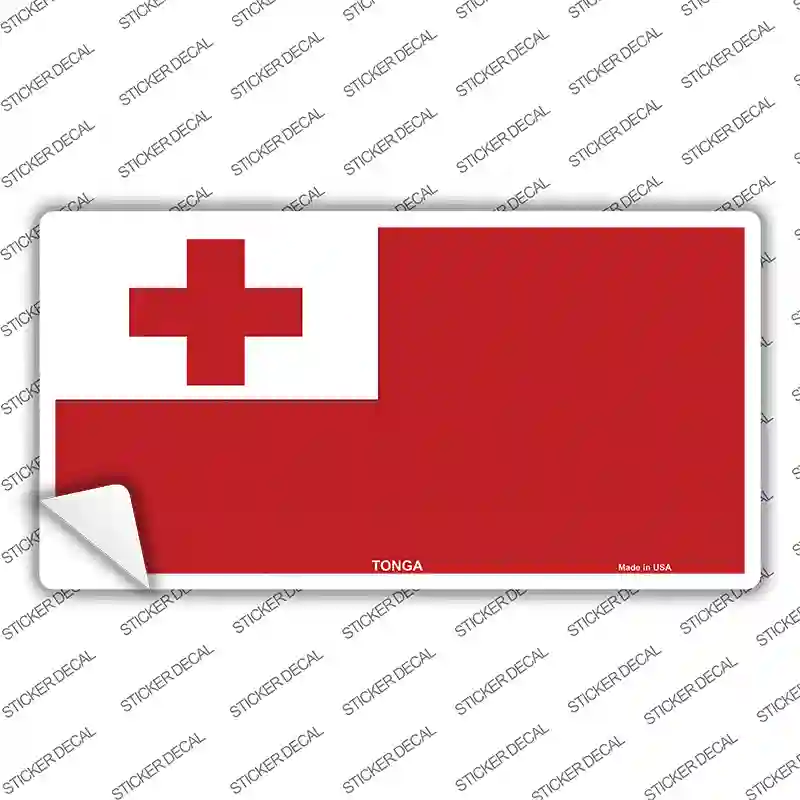 Tonga Flag Novelty Sticker Decal
