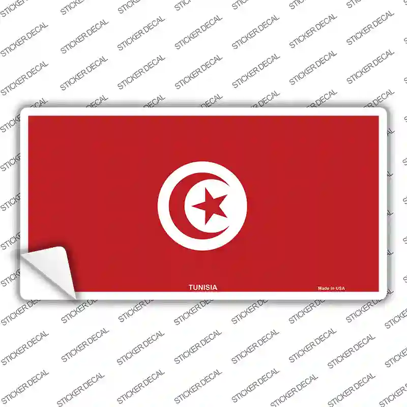 Tunisia Flag Novelty Sticker Decal