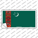 Turkmenistan Flag Novelty Sticker Decal