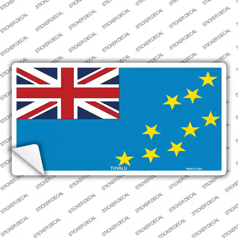 Tuvalu Flag Novelty Sticker Decal