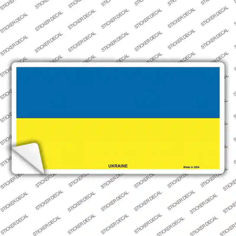 Ukraine Flag Novelty Sticker Decal