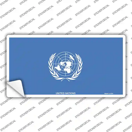 United Nations Flag Novelty Sticker Decal
