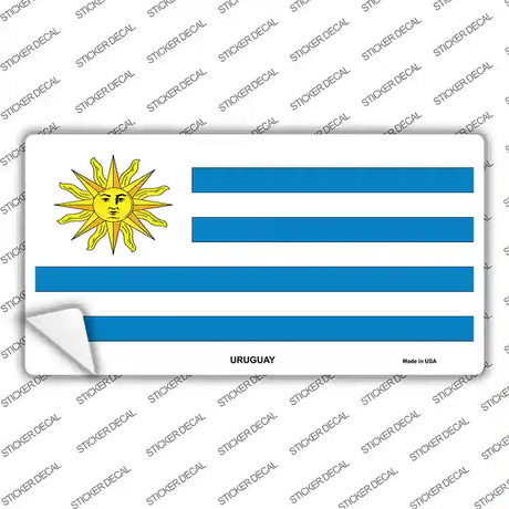 Uruguay Flag Novelty Sticker Decal