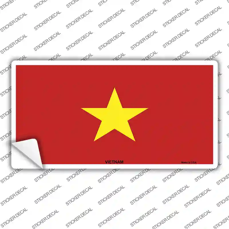 Vietnam Flag Novelty Sticker Decal