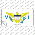 Virgin Islands US Flag Novelty Sticker Decal