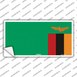 Zambia Flag Novelty Sticker Decal