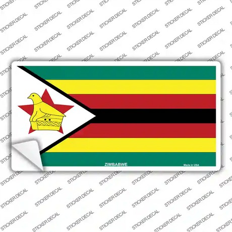 Zimbabwe Flag Novelty Sticker Decal