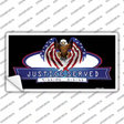 America Justice Served Novelty Sticker Decal
