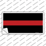 Thin Red Line Fire Novelty Sticker Decal