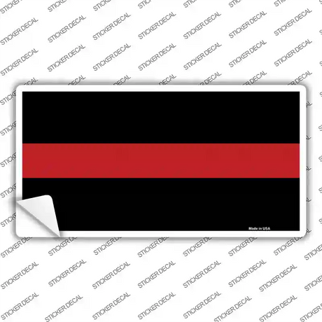 Thin Red Line Fire Novelty Sticker Decal