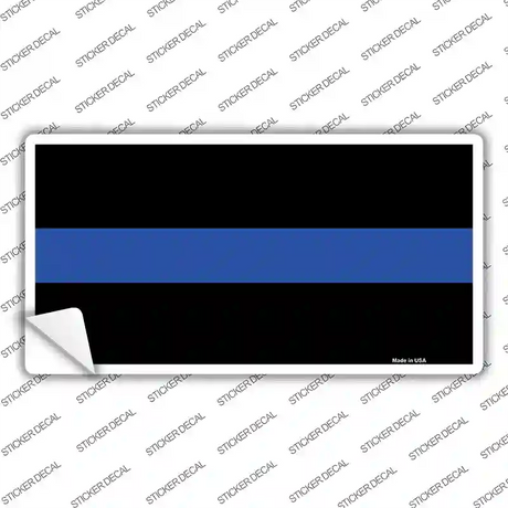 Thin Blue Line Police Novelty Sticker Decal
