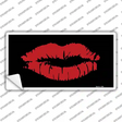 Full Red Lips Novelty Sticker Decal
