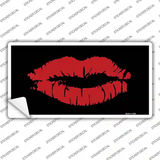 Full Red Lips Novelty Sticker Decal