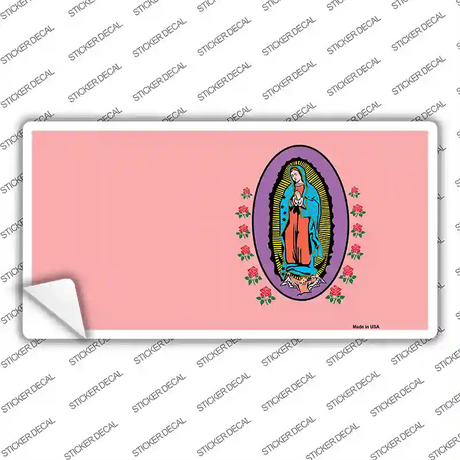 Virgin Mary Pink Novelty Sticker Decal