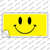 Happy Face Novelty Sticker Decal