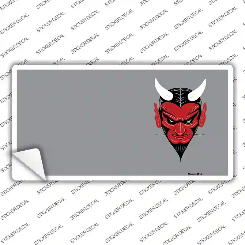 Devil Offset Novelty Sticker Decal